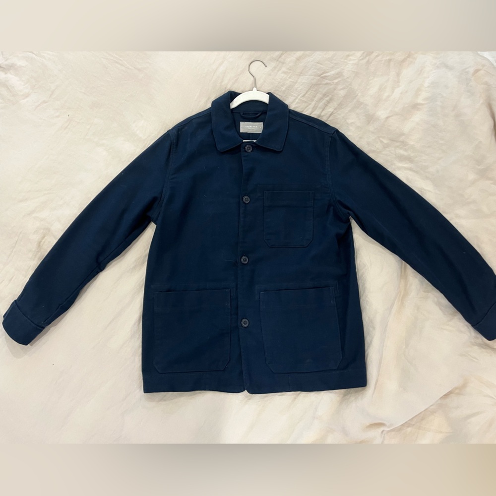 Everlane Organic Cotton Chore Jacket Navy Size M